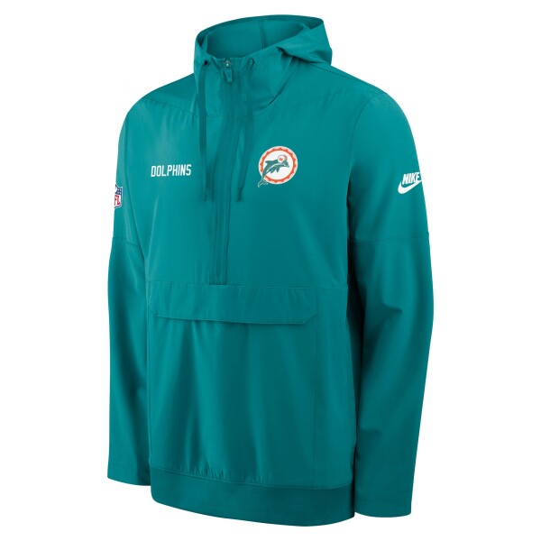 Nike Pánská bunda Miami Dolphins NFL Historic Sideline Half-Zip Anorak Velikost: L