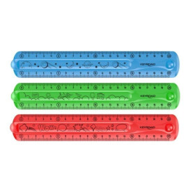 Pravítko KEYROAD Flexi, 20 cm mix