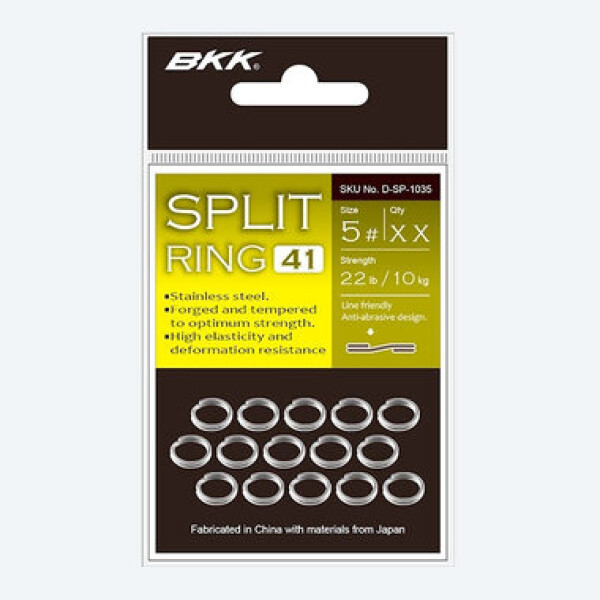 BKK Kroužek Split Ring-41 Velikost 5 14kg 18ks (D-SP-1037)