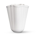KÄHLER Keramická váza Hammershøi Unfold 20,5 cm, bílá barva, keramika