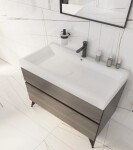 Umyvadlová baterie SAT Dark bez výpusti PVD Gun Metal SATBSDA271K SATBSDA271K
