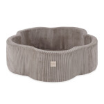 PLUSH NEST PLUSH NEST Suchý bazén Květinová zóna 95 × 30 cm Béžový prémiový manšestr s 300 míčky