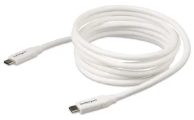 StarTech USB-C bílá / Napájecí kabel / PD 5A / 2m (USB2C5C2MW)