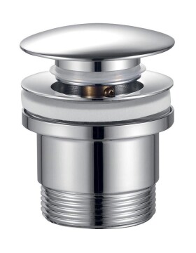 Bruckner - Umyvadlová výpust 6/4“, click-clack, velká zátka, 10-60, chrom 151.317.1