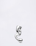 Maria Black Coily Huggie Silver PAIR Silver
