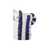 Bloomingville Keramický svícen Caty Blue – set 2 ks, modrá barva, keramika