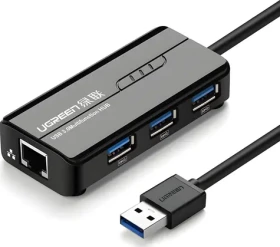 Ugreen 20265 / USB Hub / RJ-45 / 3x USB-A 3.0 / Gigabit Ethernet (20265)