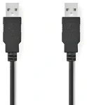 Nedis USB 2.0 kabel černá / Kabel USB / USB-A - USB-A / 480 Mbps / 2 m (CCGB60000BK20)
