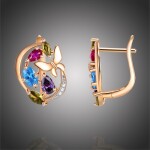 Náušnice Swarovski Elements Kirsty, Barevná/více barev