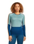 ICEBREAKER Wmns 200 Oasis+ LS Crewe, Atlantis/Hydro/Trail/Cb (vzorek) velikost: S
