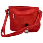 Stylová dámská koženková crossbody kabelka Samatas, červená