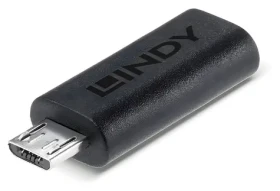 Lindy USB-C - Micro-B černá / Adaptér / USB 2.0 / 480 Mbit/s (41903)