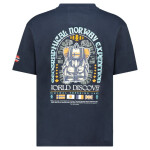 Geografické Norsko Jakado DB 254 M SY10074H/GN-Navy Tričko s