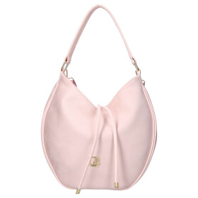 Stylová dámská semišová kabelka na rameno LB Articia, růžová