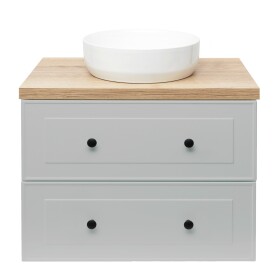 Koupelnová skříňka s umyvadlem Naturel Forli 80x53x46 cm šedá mat FORLI80GMD FORLI80GMD