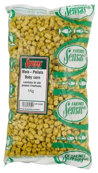 Sensas Kukuřičné pelety Baby Corn new 1kg,Sensas Kukuřičné pelety Baby Corn new 1kg