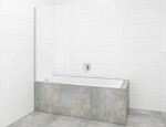 Vanová zástěna SAT 150x80 cm chrom SIKOVZPEV150 SIKOVZPEV150