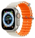 Devia Deluxe Sport6 Řemínek pro Apple Watch 40/41mm Starlight/oranžová / Řemínek / Silikonový / Two-tone (6938595381621)