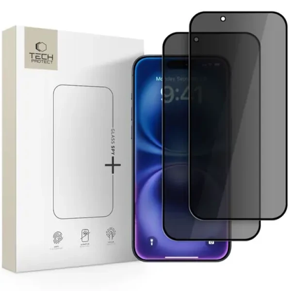 Tech-Protect Glass Spy+ iPhone 17 Air / Ochranné sklo / Privacy filtr / 2 ks / Temperované sklo