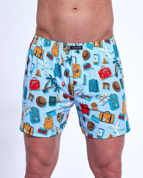 Boxerky Cornette Classic 001/169 S-2XL světle modrá S