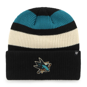 47 Brand Pánská zimní čepice San Jose Sharks NHL Clubhouse Jennings ’47 Cuff Knit
