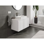 MEXEN/S - Orio koupelnová skříňka pod umyvadlo 90 cm s deskou, 1 šuplík, bílá mat 91A10-09047-1-BFC01