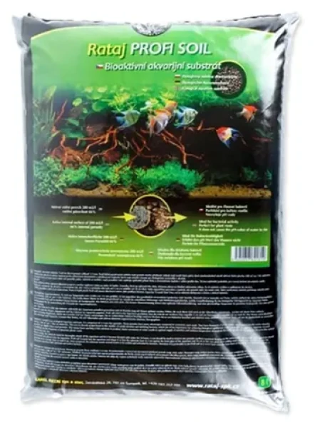 RATAJ Profi Soil 8l jemnozrnný / Akvarijní substrát / 1-2 mm / bioaktivní / hnědá (7881-742)