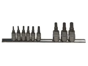 JONNESWAY Sada zástrčných hlavic TS 5hranný Torx s otvorem - 1/4" a 3/8" (JS08H23TS9S)