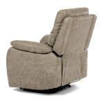 TV a relaxační křeslo s elektrickým ovládáním, potah lanýžová látka v dekoru vintage, 1 motor 240V