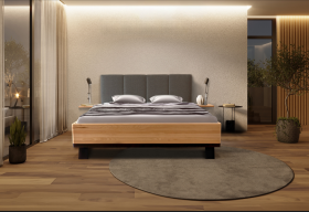 AHORN CZ, s.r.o. Manželská postel Salento MAX - BUK průběžný ROZMĚR: 180 x 210 cm - ATYP