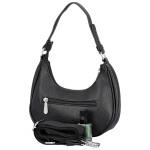 Trendy dámská koženková kabelka na rameno Tricia, černá