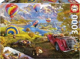 EDUCA Puzzle Údolí horkovzdušných balónů
