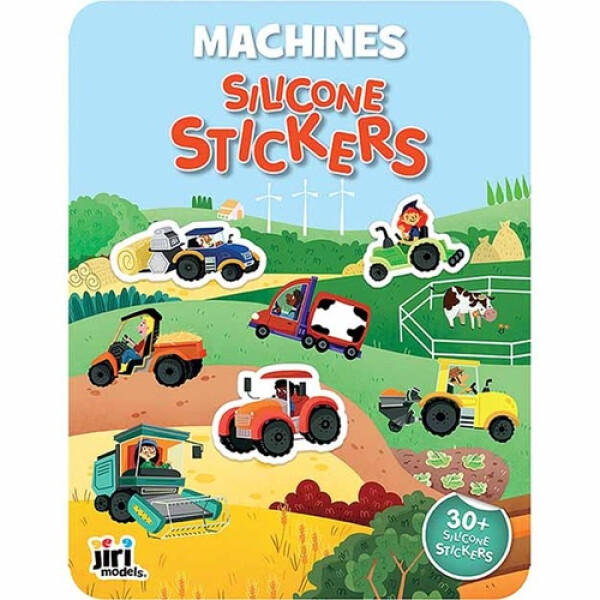 Traktory - Hra se silikonovými samolepkami