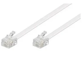 MicroConnect Modulární kabel RJ11 6P/4C 15m bílá (MPK191W)