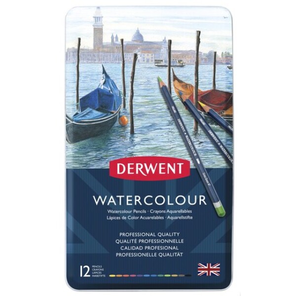 DERWENT Watercolour Pencils 32881 12 ks