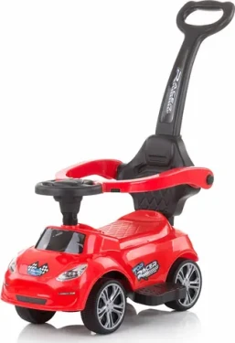 CHIPOLINO Odrážedlo s vodící tyčí Turbo Red