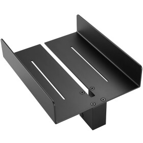CERANO - Polička s drážkou na sklo sprchového koutu 6-10 mm - černá matná - 25x11,7 CER-664624