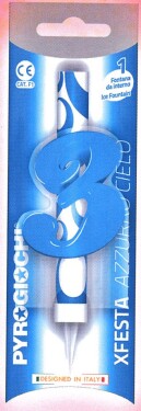 Dortová fontána číslo 3 modrá Pyrogiochi Dortová fontána číslo 3 modrá Pyrogiochi