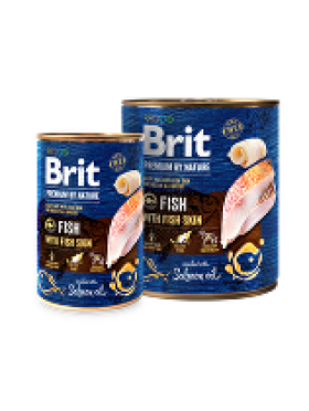 Brit Premium Dog by Nature konz Fish & Fish Skin 400g + Množstevní sleva