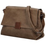 Trendy dámská koženková crossbody kabelka Daile, khaki