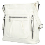 Stylová dámská koženková crossbody kabelka Minja, bílá