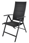 Rojaplast ZWC-235 zahradní polohovací křeslo hliníkové - černá