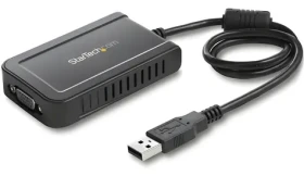 StarTech adaptér USB na VGA černá / Adaptér / 1920x1200 / kabel 0,5 m (USB2VGAE3)