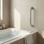 REA - Rovné koupelnové madlo Chrome 40cm REA-98056