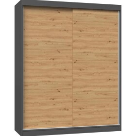 Skříň Iga 160 antracit/artisan B - bez zrcadla