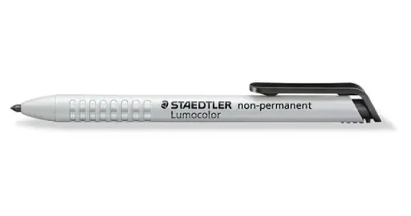 Staedtler Lumocolor non-permanent černá / Popisovač / kulatý hrot 3 mm / zasouvací (768N-9)