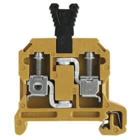 SAK Series, Test-disconnect terminal, Rated cross-section: 4 mm², Screw connection, Medium Yellow, Direct mounting SAKC 4/35 0357520000 středně žlutá