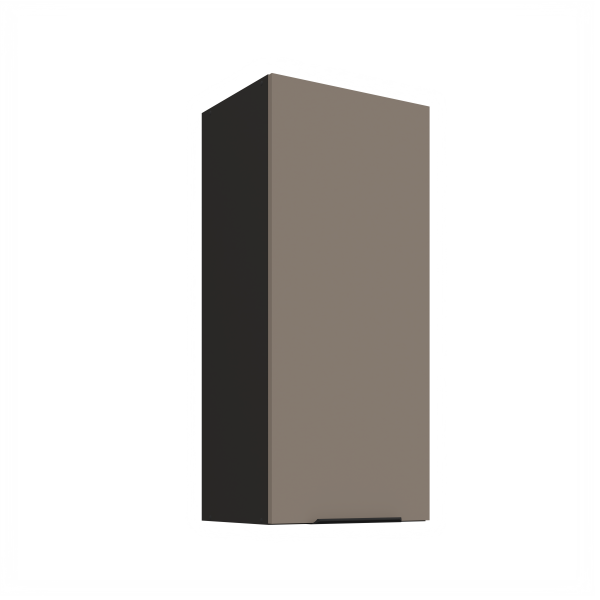 Horní skříňka Aria 40 G-90 1F Barva korpusu: Černá, Barva dvířek: TA - Sandgrau AFM