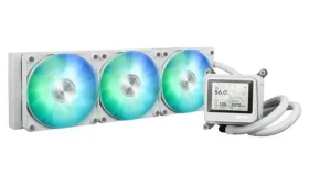 Asus MAX Gaming LC 360 ARGB LCD bílá / Chladič procesoru / 360 mm / 3x ARGB ventilátor / 2,4" LCD / 35,5 dB (90RC01G2-B0EAY0)