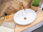 Laveo - Vypouštěcí zátka Click-Clack universální, růžové zlato CKK_82R3
